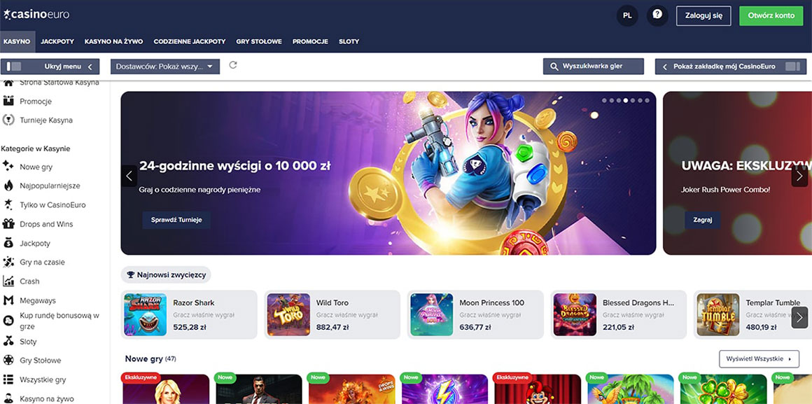 Casinoeuro kasyno online polska. 
